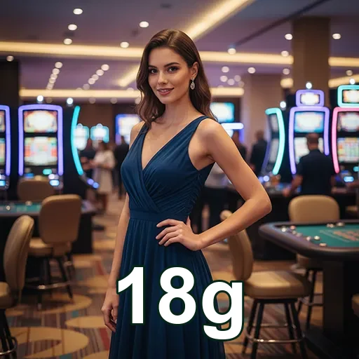 Croupier em ação no cassino 18g, com jogos emocionantes e atmosfera vibrante.